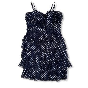 Forever 21 Cute Polka Dots Ruffle Layered Dress